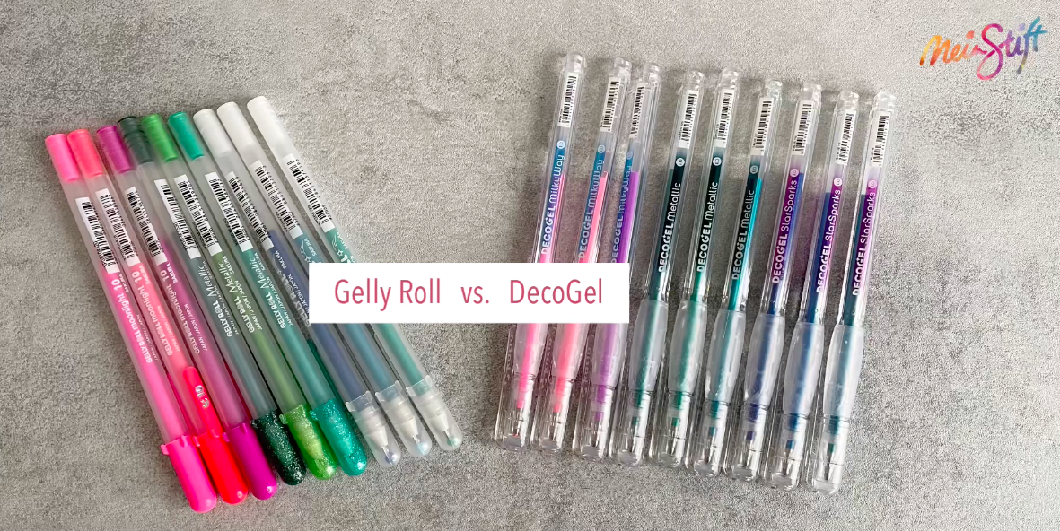 Sakura Gelly Roll vs Karin DecoGel: Gelstifte Vergleich