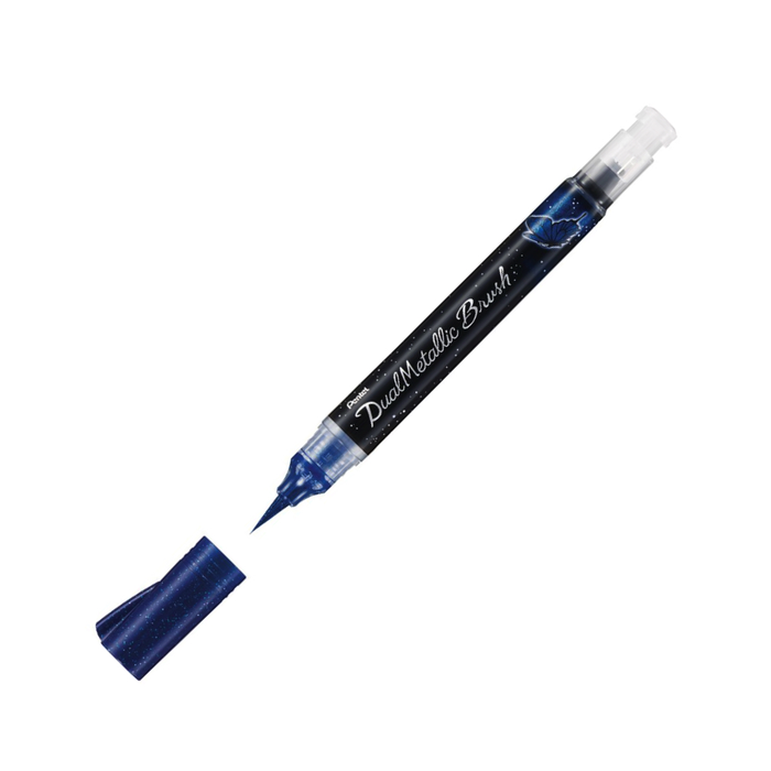 Pentel - Dual Metallic Brush Pinselstift Blau