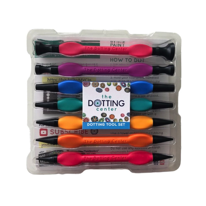 The Dotting Center - Dotting Tool Set Rainbow 7-teilig
