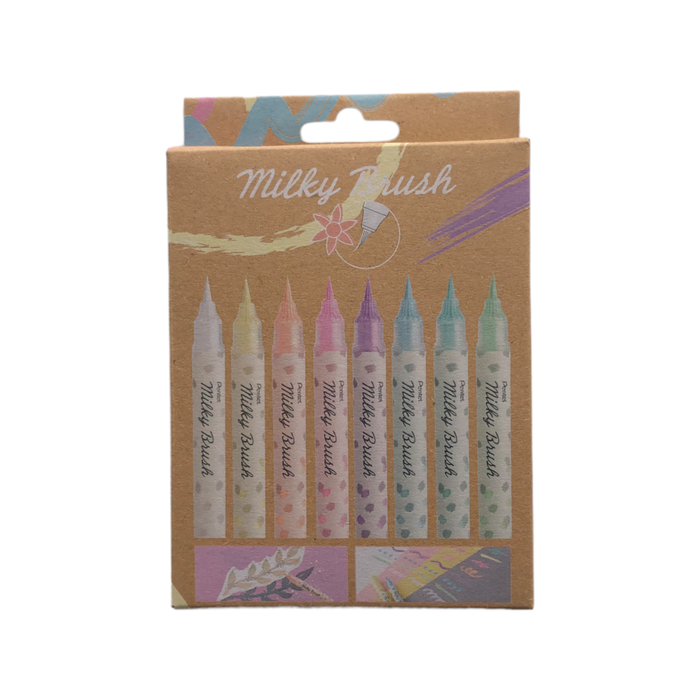 Pentel - MilkyBrush Pen Pastell 8er Set