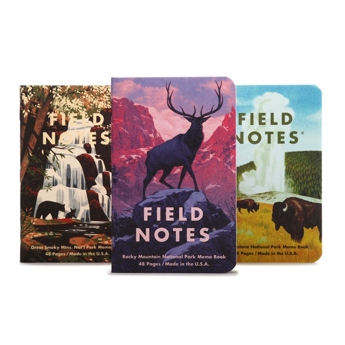 Field Notes - Notizbuch kariert National Park Set 1 - 3er Pack