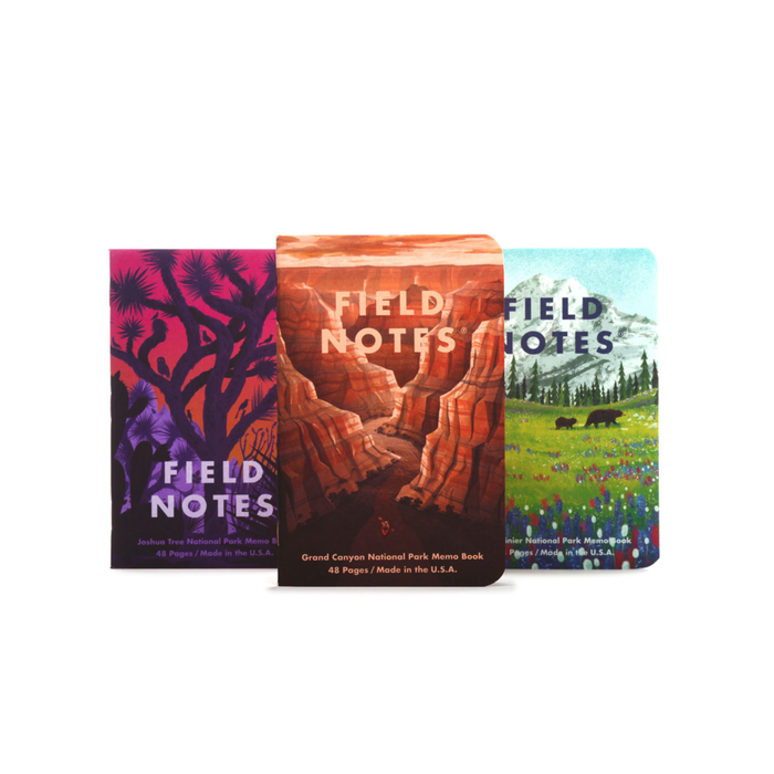Field Notes - Notizbuch kariert National Park Set 2 - 3er Pack