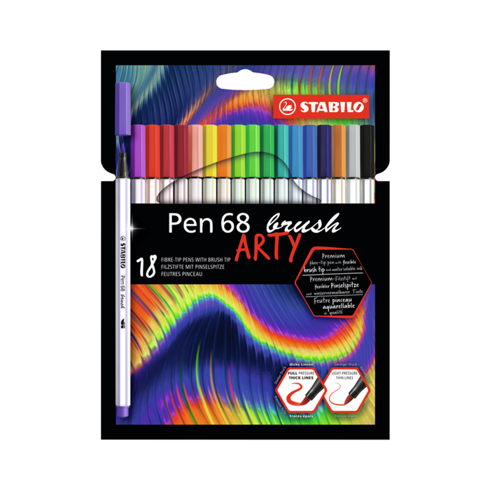 Stabilo - Pen68 Brush Arty 18er Set Premium